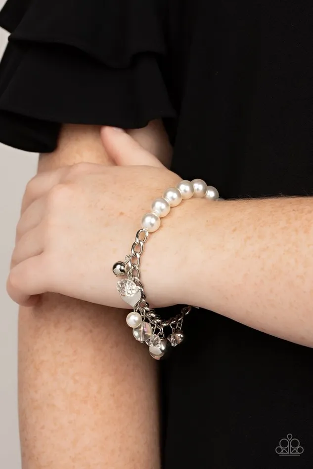 Paparazzi Bracelet Adorningly Admirable White Paparazzi Jewelry Bracelets