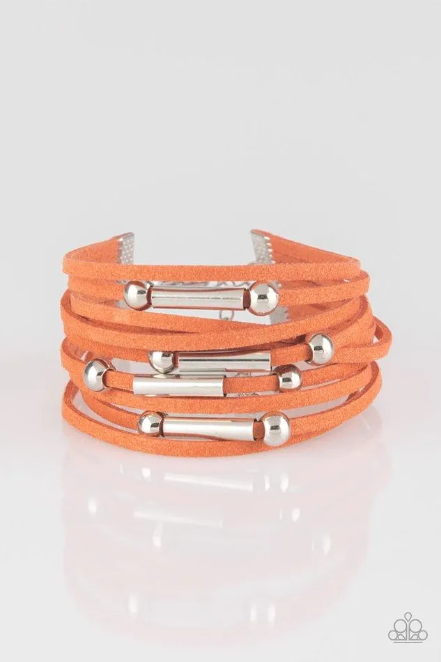 Paparazzi Bracelet Back To BACKPACKER Orange Paparazzi Jewelry Bracelets