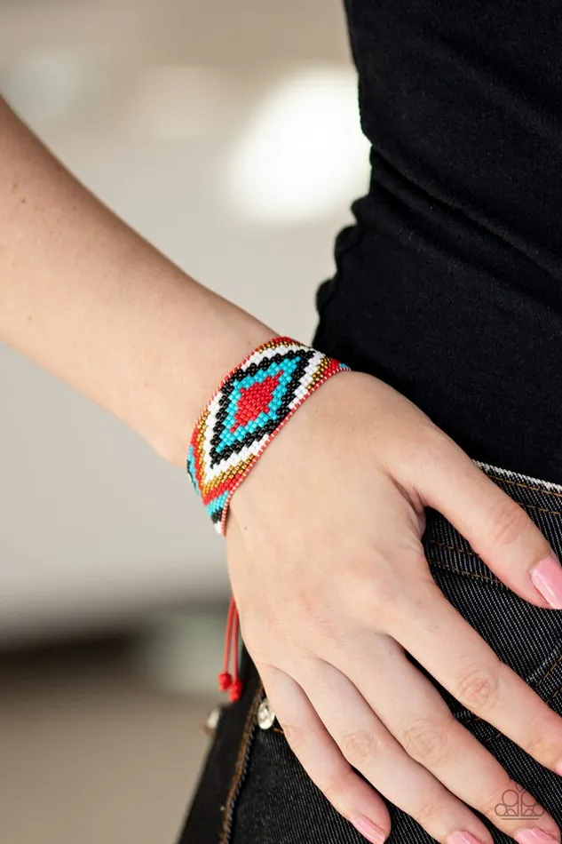 Paparazzi Bracelet Beautifully Badlands Red Paparazzi Jewelry Bracelets