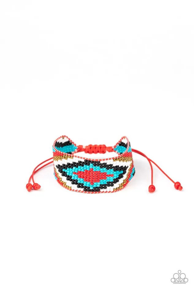 Paparazzi Bracelet Beautifully Badlands Red Paparazzi Jewelry Bracelets