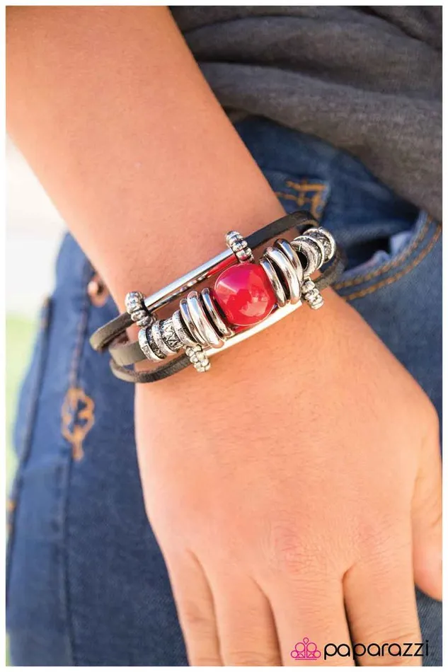 Paparazzi Bracelet Caught RedHanded Red Paparazzi Jewelry Bracelets