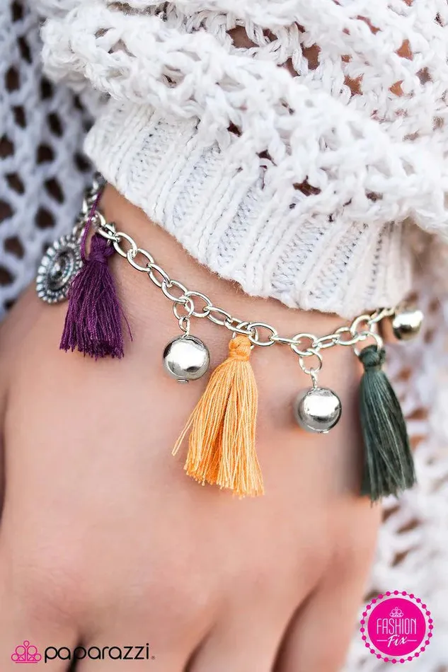 Paparazzi Bracelet Color Me Tassels Multi Paparazzi Jewelry Bracelets