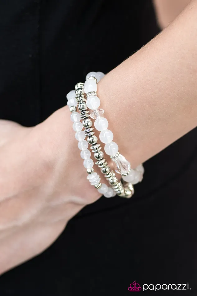 Paparazzi Bracelet Colorfully Coordinated White Paparazzi Jewelry Bracelets