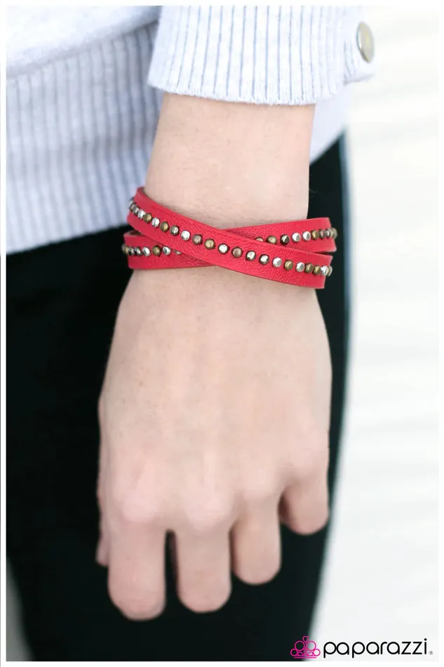 Paparazzi Bracelet Cowgirl Up Red Paparazzi Jewelry Bracelets