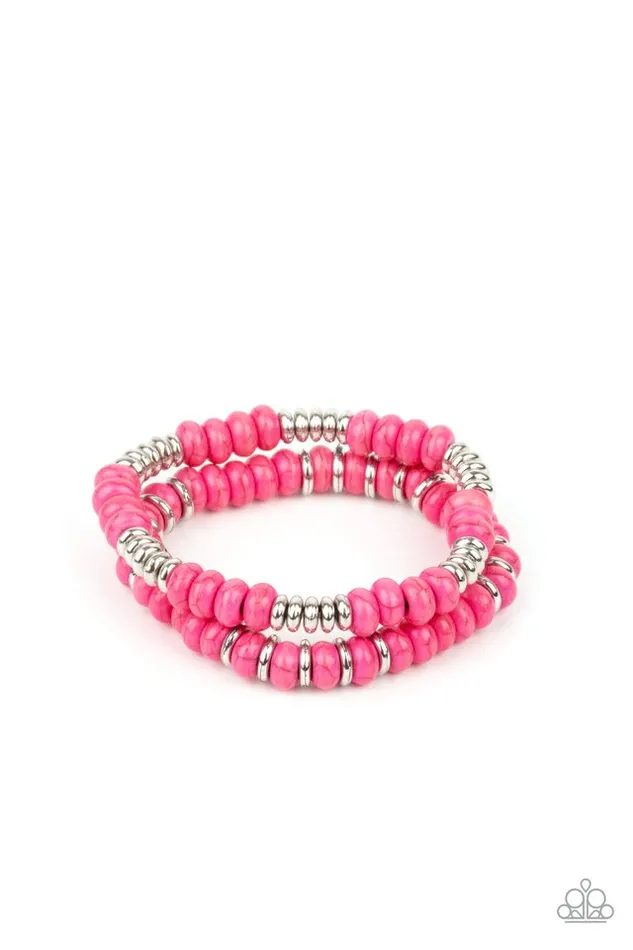 Paparazzi Bracelet Desert Rainbow Pink Paparazzi Jewelry Bracelets