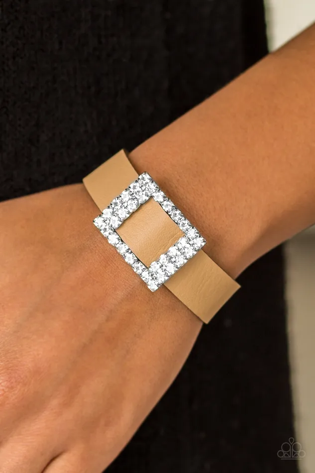 Paparazzi Bracelet Diamond Diva Brown Paparazzi Jewelry Bracelets