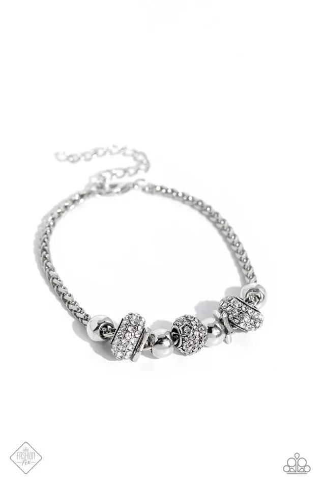 Paparazzi Bracelet Draped Dedication White Paparazzi Jewelry Bracelets Paparazzi Bracelet Draped Dedication White Paparazzi Jewelry Bracelets