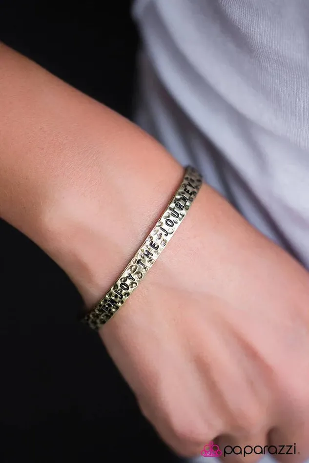 Paparazzi Bracelet Enjoy the Journey Brass Paparazzi Jewelry Bracelets
