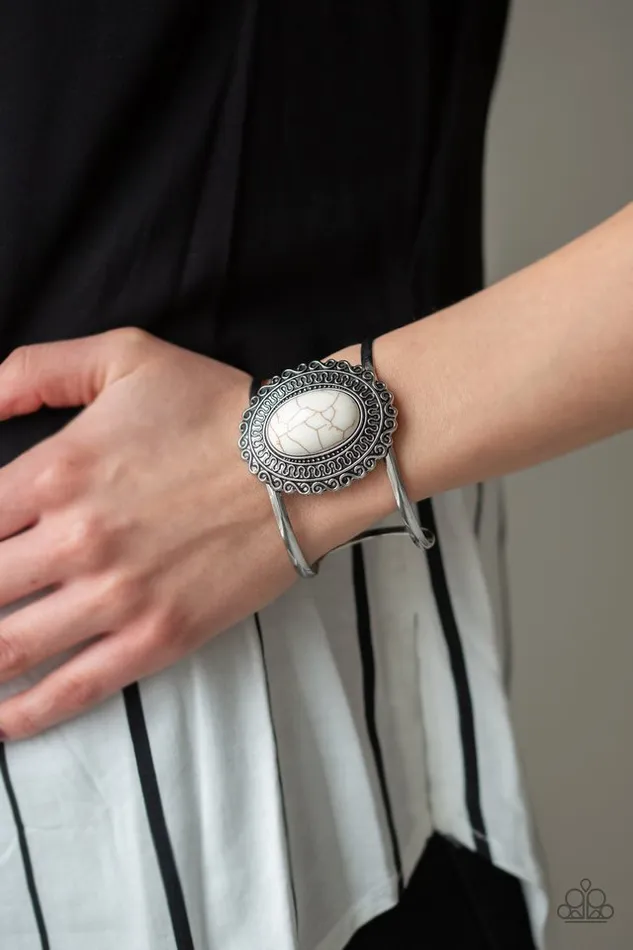 Paparazzi Bracelet Extra EMPRESSive White Paparazzi Jewelry Bracelets