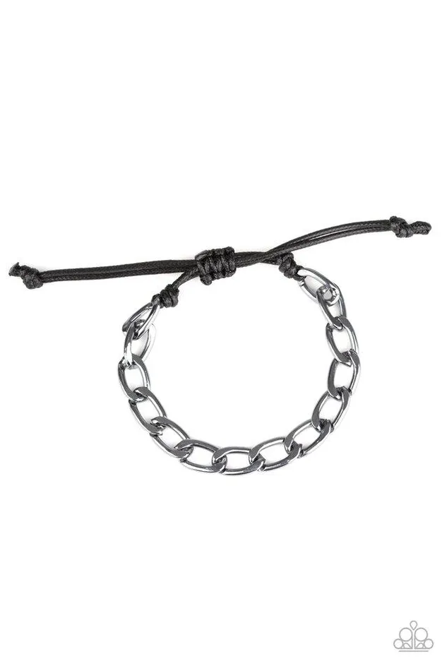 Paparazzi Bracelet Goalpost Black Paparazzi Jewelry Bracelets