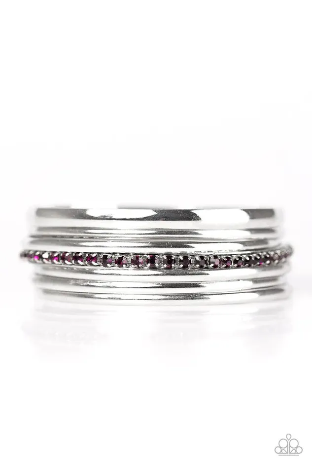 Paparazzi Bracelet Gorgeous In Glitter Purple Paparazzi Jewelry Bracelets