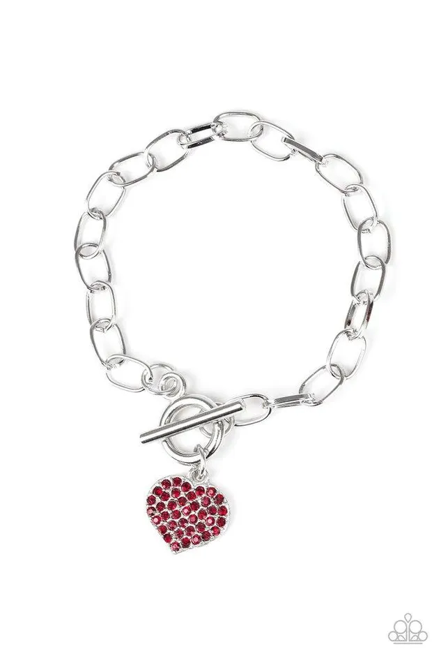 Paparazzi Bracelet Lots of Love Red Paparazzi Jewelry Bracelets