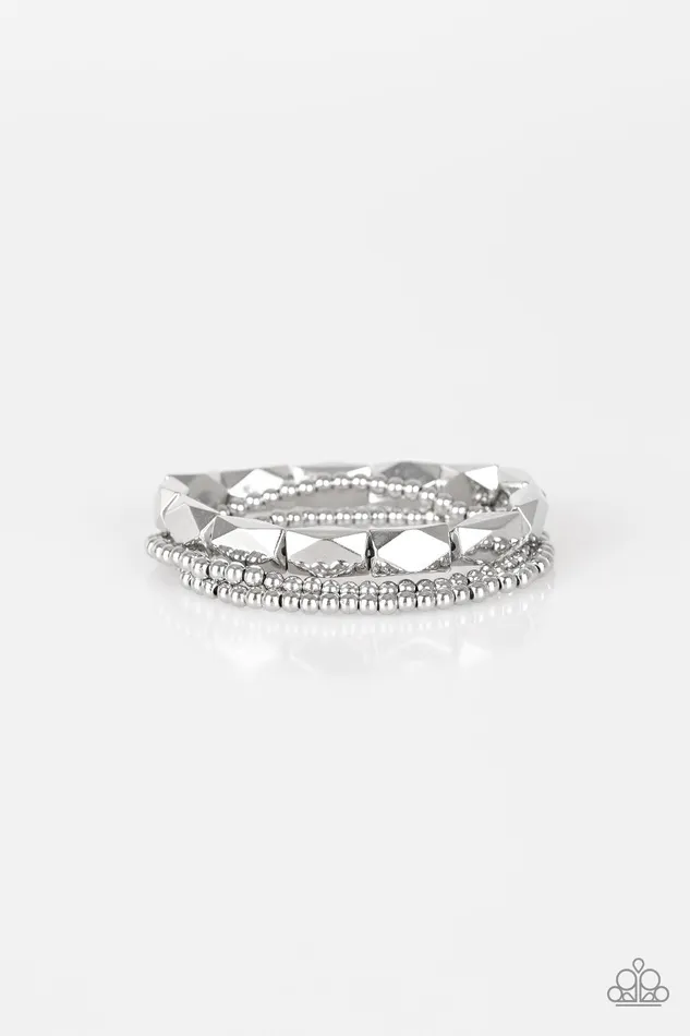 Paparazzi Bracelet Metal Movement Silver Paparazzi Jewelry Bracelets