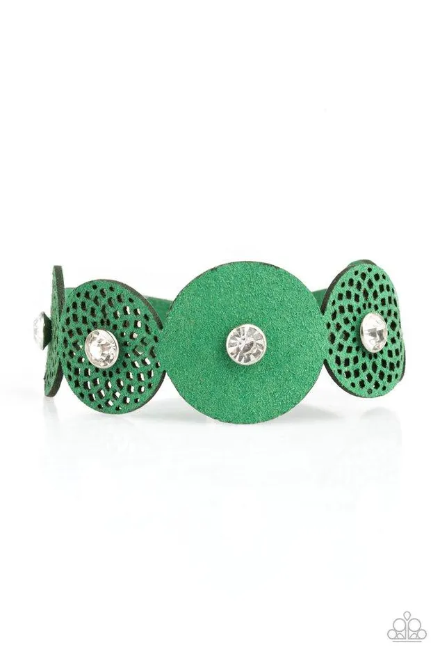 Paparazzi Bracelet Poppin Popstar Green Paparazzi Jewelry Bracelets
