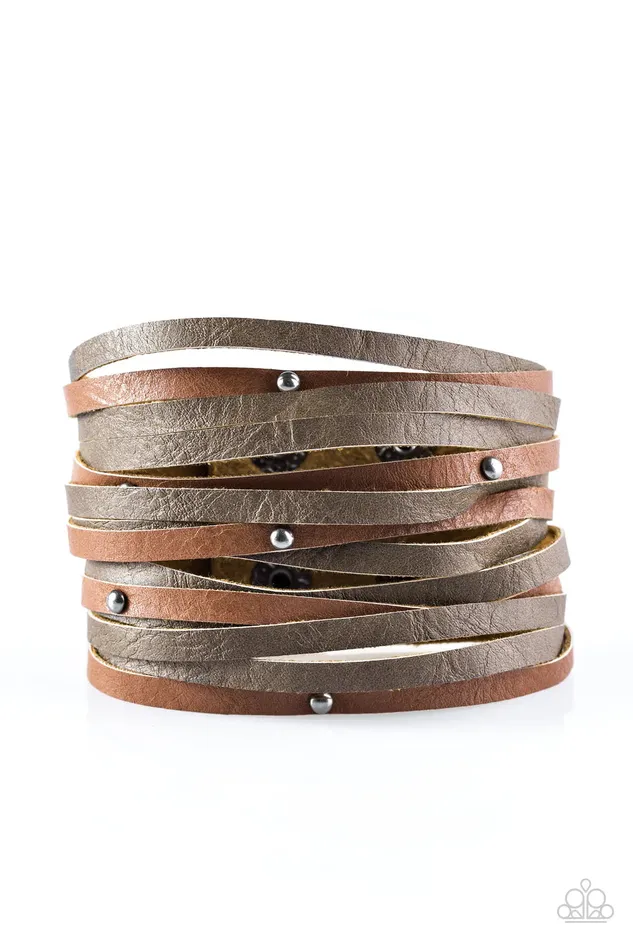 Paparazzi Bracelet Ranch Rebel Brown Paparazzi Jewelry Bracelets