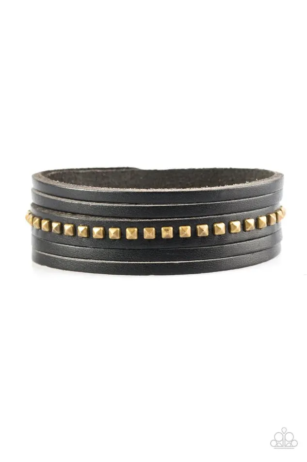 Paparazzi Bracelet Rogue Rebel Black Paparazzi Jewelry Bracelets