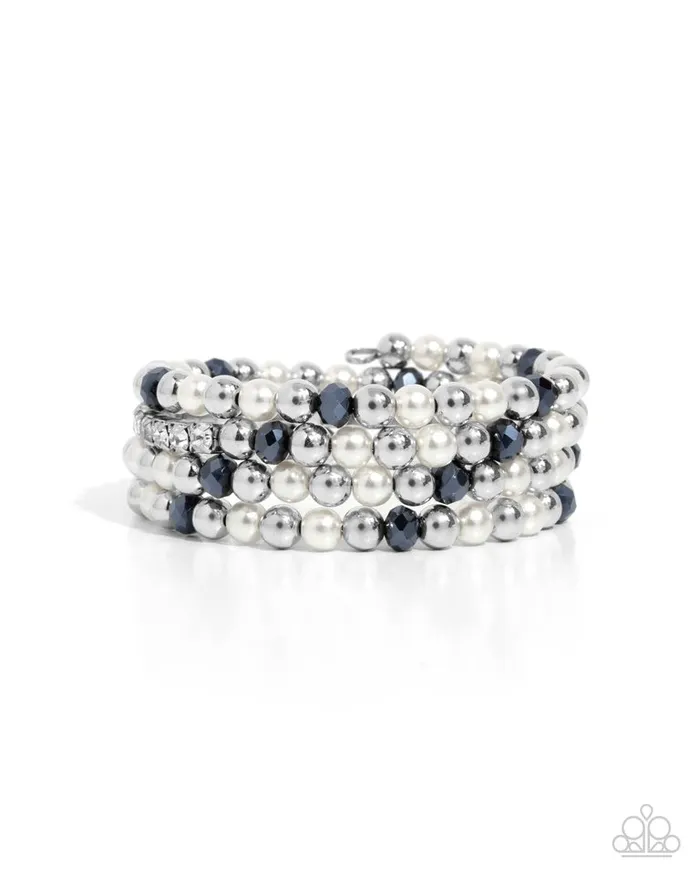 Paparazzi Bracelet Serene Stack Blue Paparazzi Jewelry Bracelets Paparazzi Bracelet Serene Stack Blue Paparazzi Jewelry Bracelets