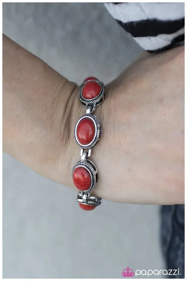 Paparazzi Bracelet The Cowgirl Way Red Paparazzi Jewelry Bracelets