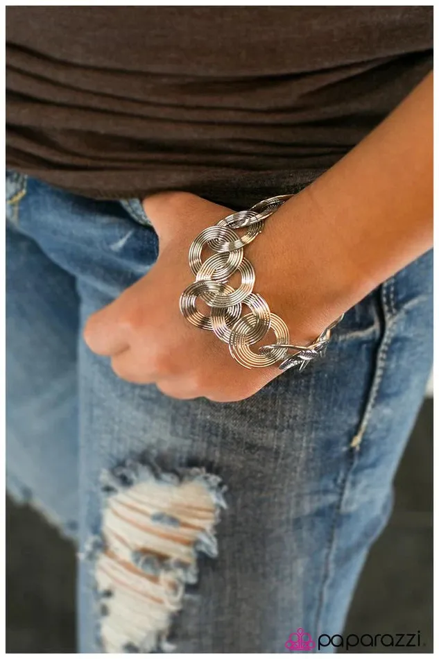Paparazzi Bracelet Turn It Up Silver Paparazzi Jewelry Bracelets