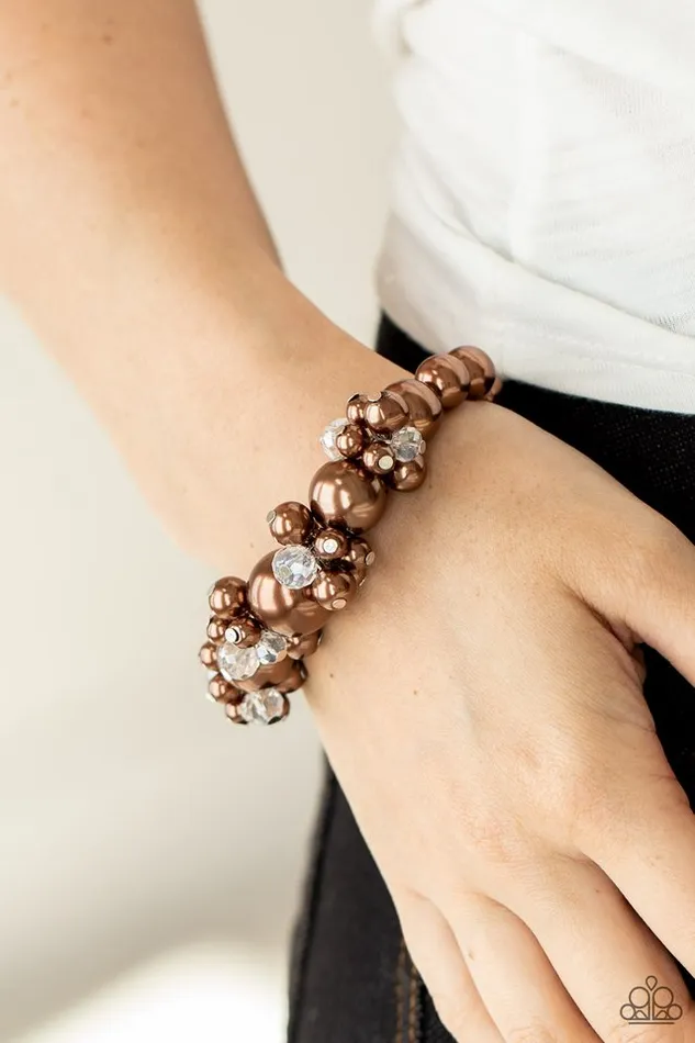 Paparazzi Bracelet Upcycled Upscale Brown Paparazzi Jewelry Bracelets