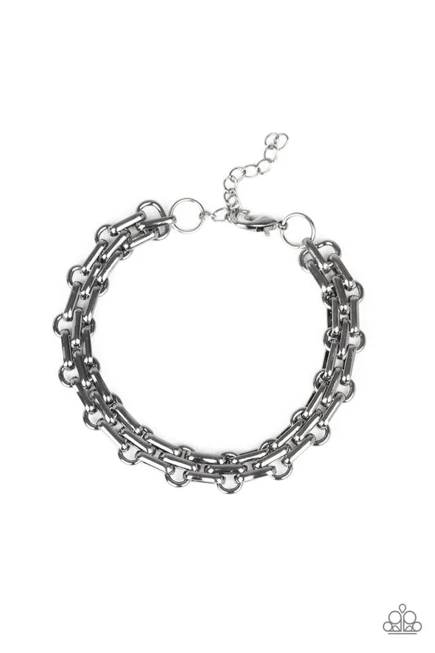 Paparazzi Bracelet Urban Utility Black Paparazzi Jewelry Bracelets