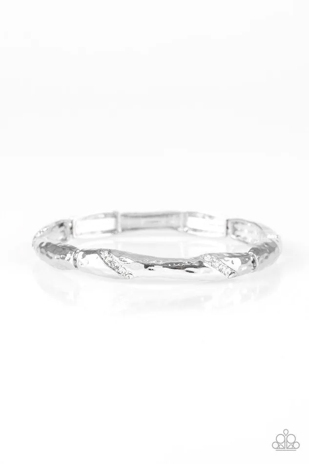 Paparazzi Bracelet Watch Out For Ice White Paparazzi Jewelry Bracelets