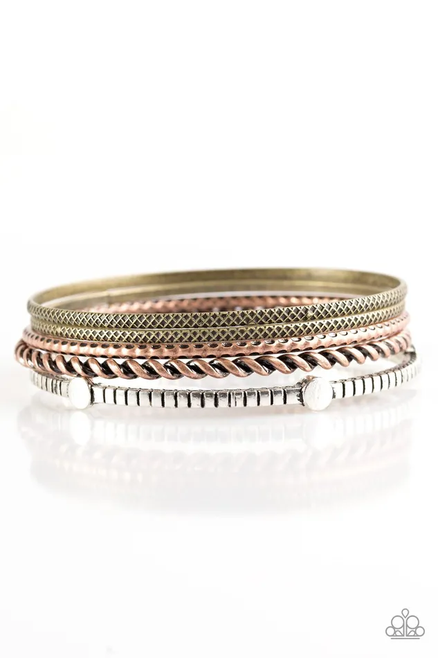 Paparazzi Bracelet When The Going Gets Rough Multi Paparazzi Jewelry Bracelets
