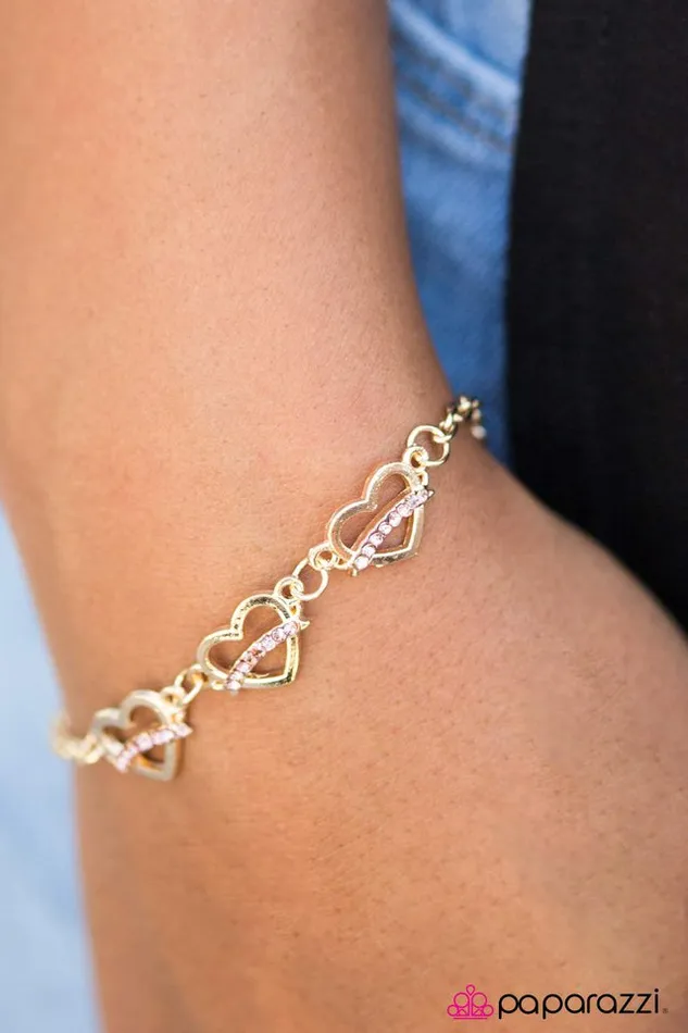 Paparazzi Bracelet Will You Be Mine Gold Paparazzi Jewelry Bracelets