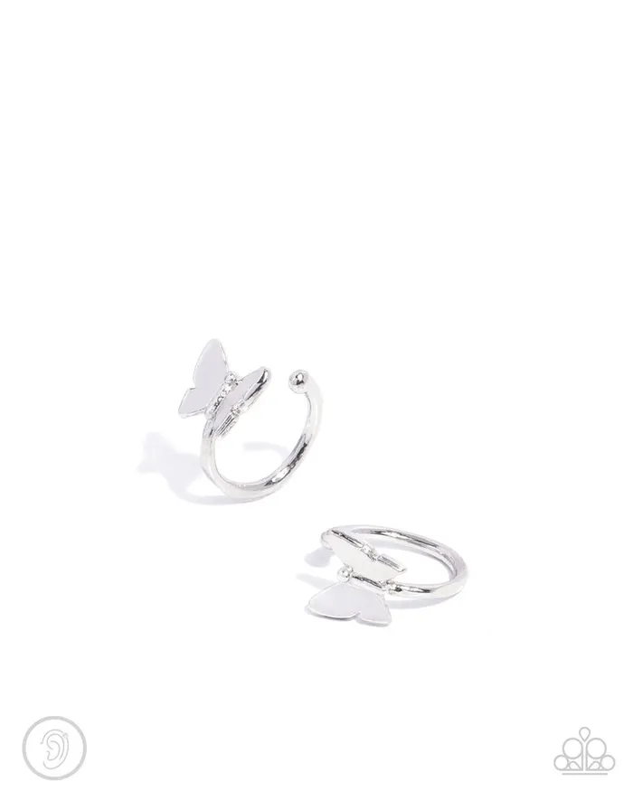 Paparazzi Earring Aerial Attitude Silver Paparazzi Jewelry Earrings Paparazzi Earring Aerial Attitude Silver Paparazzi Jewelry Earrings
