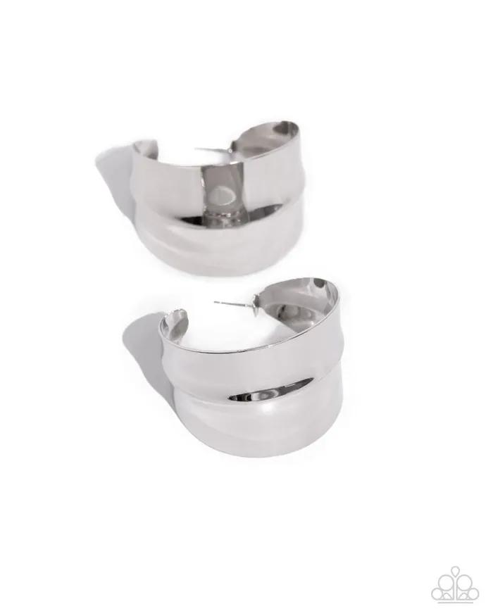 Paparazzi Earring Antiqued Adventure Silver Paparazzi Jewelry Earrings
