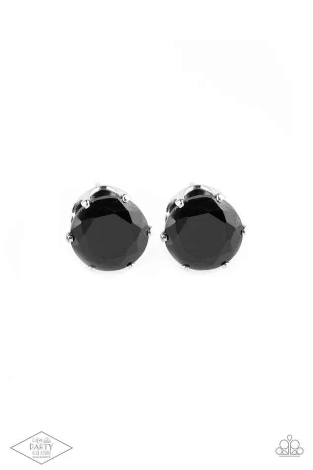 Paparazzi Earring Come Out On Top Black Paparazzi Jewelry Earrings