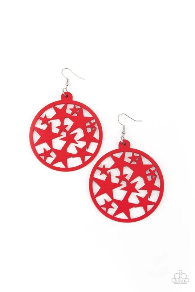 Paparazzi Earring Cosmic Paradise Red Paparazzi Jewelry Earrings Paparazzi Earring Cosmic Paradise Red Paparazzi Jewelry Earrings