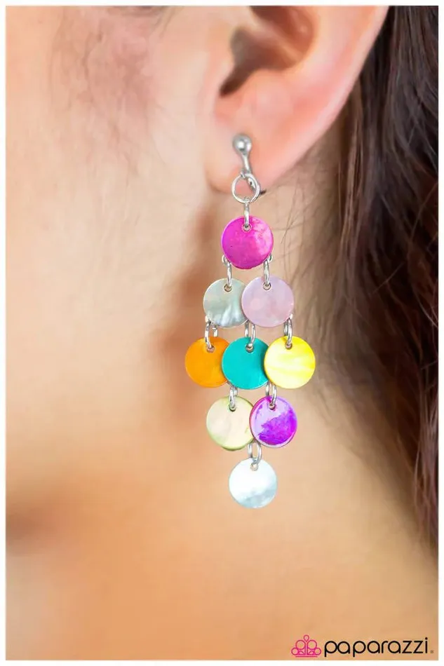 Paparazzi Earring Dive Into Decadence Multi Paparazzi Jewelry Earrings