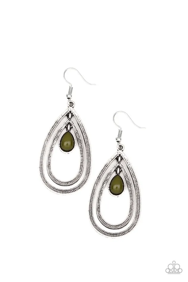 Paparazzi Earring Drops of Color Green Paparazzi Jewelry Earrings Paparazzi Earring Drops of Color Green Paparazzi Jewelry Earrings