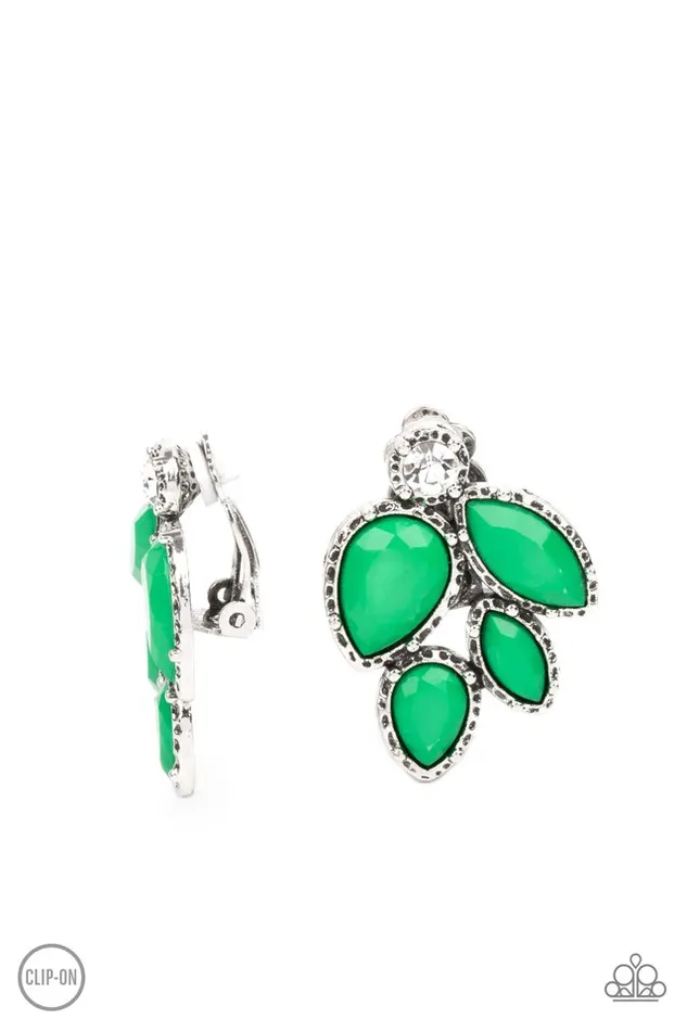 Paparazzi Earring Fancy Foliage Green Paparazzi Jewelry Earrings Paparazzi Earring Fancy Foliage Green Paparazzi Jewelry Earrings