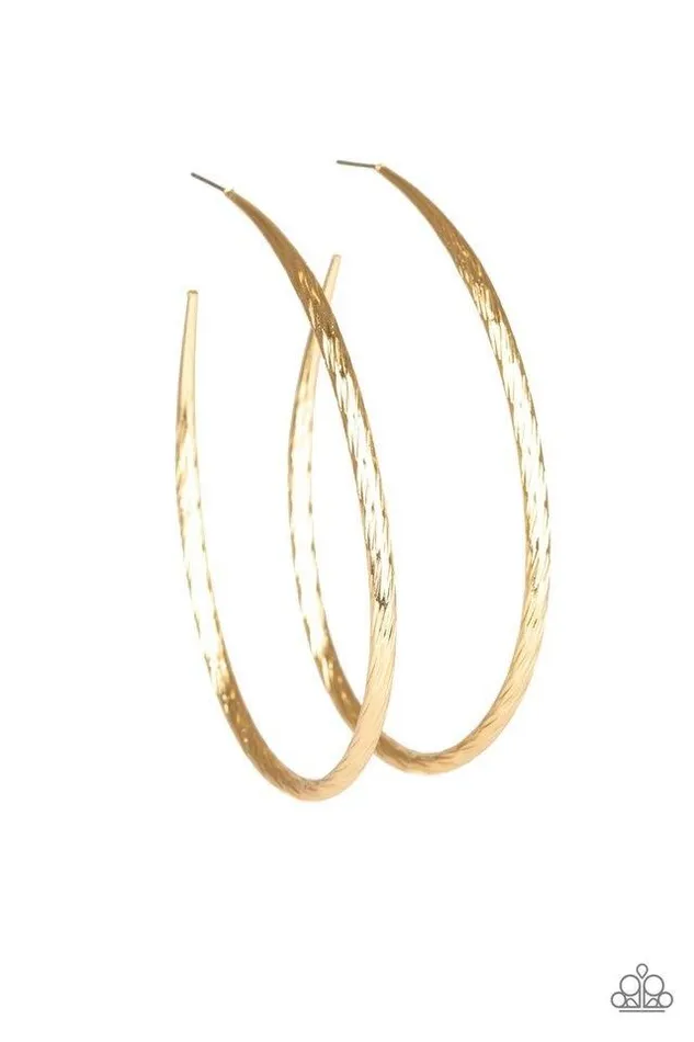 Paparazzi Earring Fleek All Week Gold Paparazzi Jewelry Earrings
