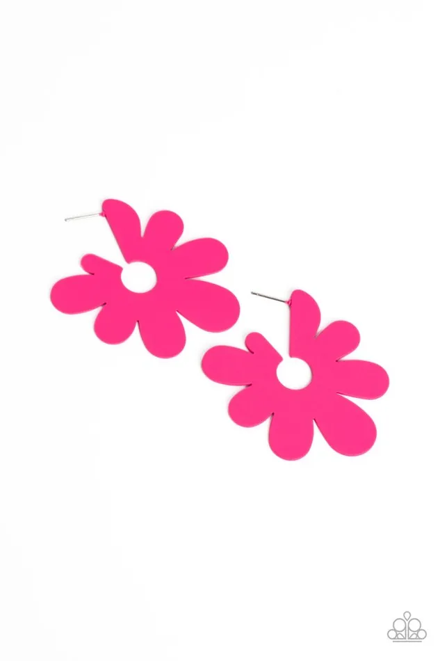 Paparazzi Earring Flower Power Fantasy Pink Paparazzi Jewelry Earrings Paparazzi Earring Flower Power Fantasy Pink Paparazzi Jewelry Earrings