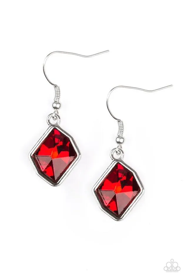 Paparazzi Earring Glow It Up Red Paparazzi Jewelry Earrings