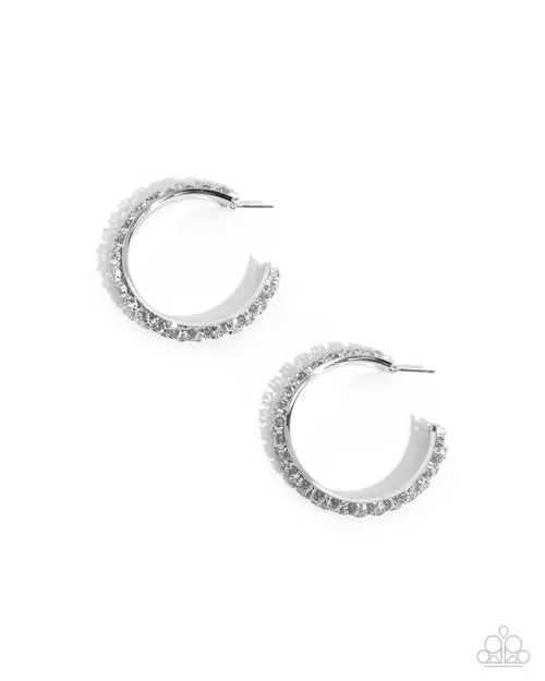 Paparazzi Earring Glowing Garland White Paparazzi Jewelry Earrings Paparazzi Earring Glowing Garland White Paparazzi Jewelry Earrings
