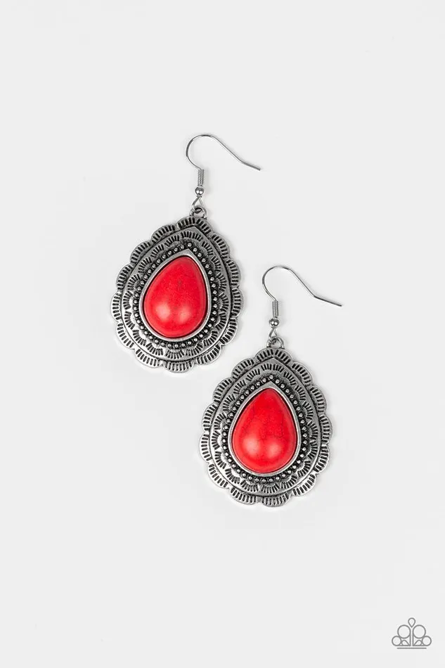 Paparazzi Earring Mountain Mover Red Paparazzi Jewelry Earrings Paparazzi Earring Mountain Mover Red Paparazzi Jewelry Earrings