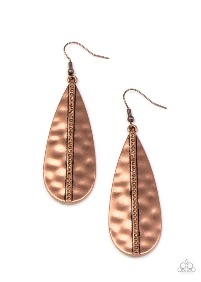 Paparazzi Earring On The Up and UPSCALE Copper Paparazzi Jewelry Earrings Paparazzi Earring On The Up and UPSCALE Copper Paparazzi Jewelry Earrings