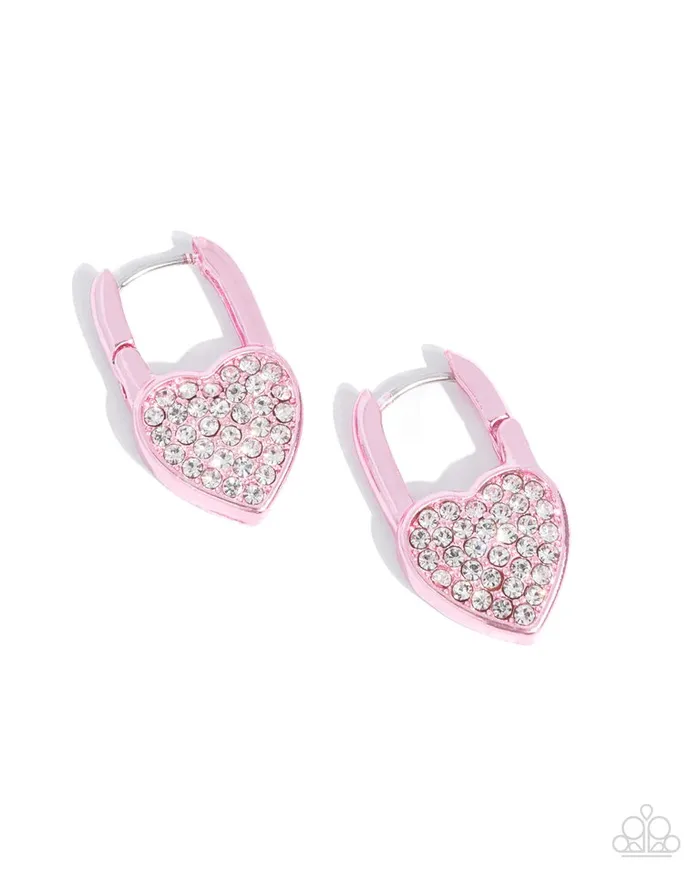 Paparazzi Earring Padlocked Promise Pink Paparazzi Jewelry Earrings Paparazzi Earring Padlocked Promise Pink Paparazzi Jewelry Earrings