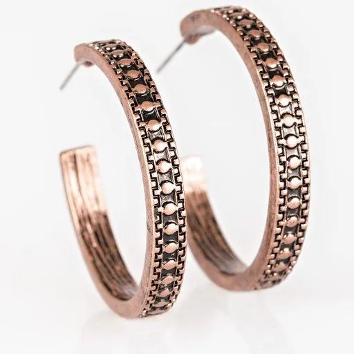 Paparazzi Earring Playfully Peruvian Copper Paparazzi Jewelry Earrings