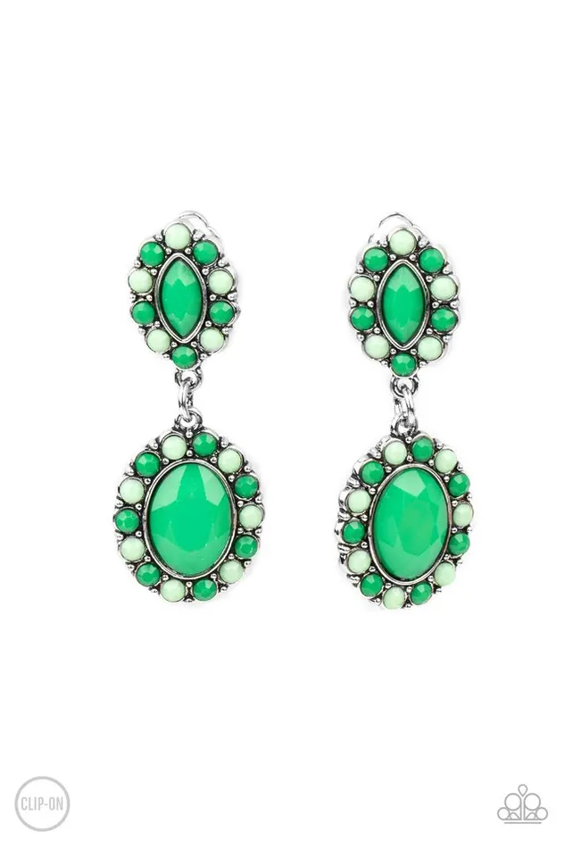 Paparazzi Earring Positively Pampered Green Paparazzi Jewelry Earrings Paparazzi Earring Positively Pampered Green Paparazzi Jewelry Earrings