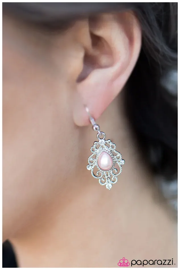 Paparazzi Earring Small Beginnings Pink Paparazzi Jewelry Earrings