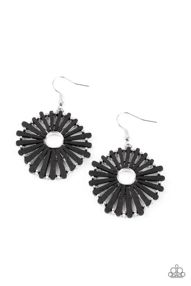 Paparazzi Earring SPOKE Too Soon Black Paparazzi Jewelry Earrings Paparazzi Earring SPOKE Too Soon Black Paparazzi Jewelry Earrings