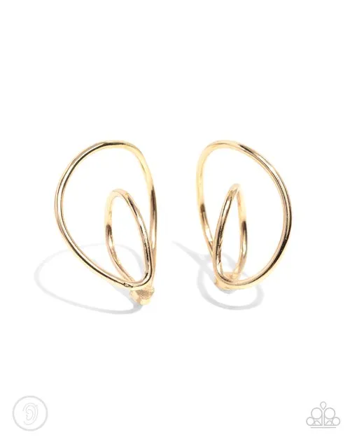 Paparazzi Earring Wraparound Whimsy Gold Paparazzi Jewelry Earrings Paparazzi Earring Wraparound Whimsy Gold Paparazzi Jewelry Earrings