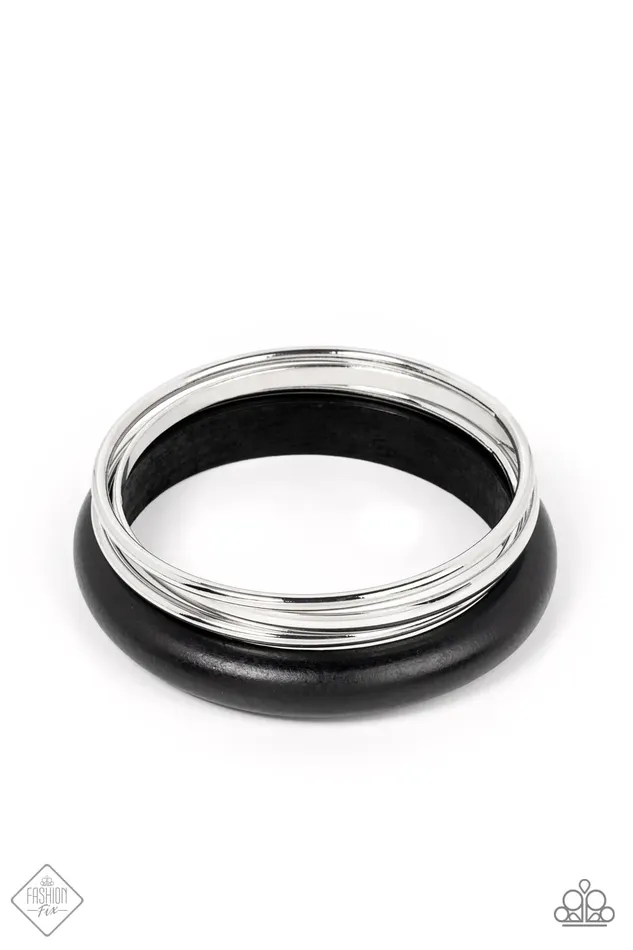 Paparazzi Jewelry Bracelets Paparazzi Bracelet Adventurous Attitude Black