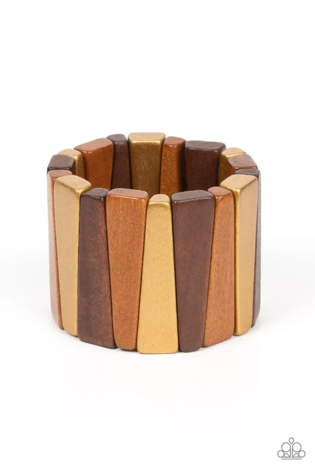 Paparazzi Jewelry Bracelets Paparazzi Bracelet Bahama Boardwalk Brown
