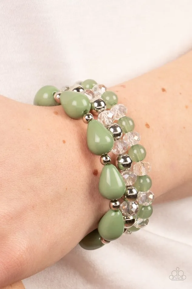 Paparazzi Jewelry Bracelets Paparazzi Bracelet Beachside Brunch Green